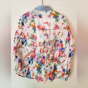 Pearls by Aratta Button Shirt Size L